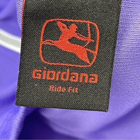 Giordana Set of 2 Purple Full Zip Short Sleeve Cycling Jerseys Size Small - Picture 5 of 14